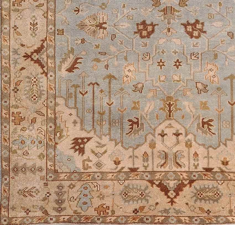 Hindsville Traditional Khaki/Light Gray Area Rug