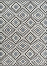 Holyoke Modern Pewter & Jet Black Area Rug