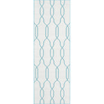 Homewood Modern White/Blue Area Rug