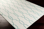 Homewood Modern White/Blue Area Rug