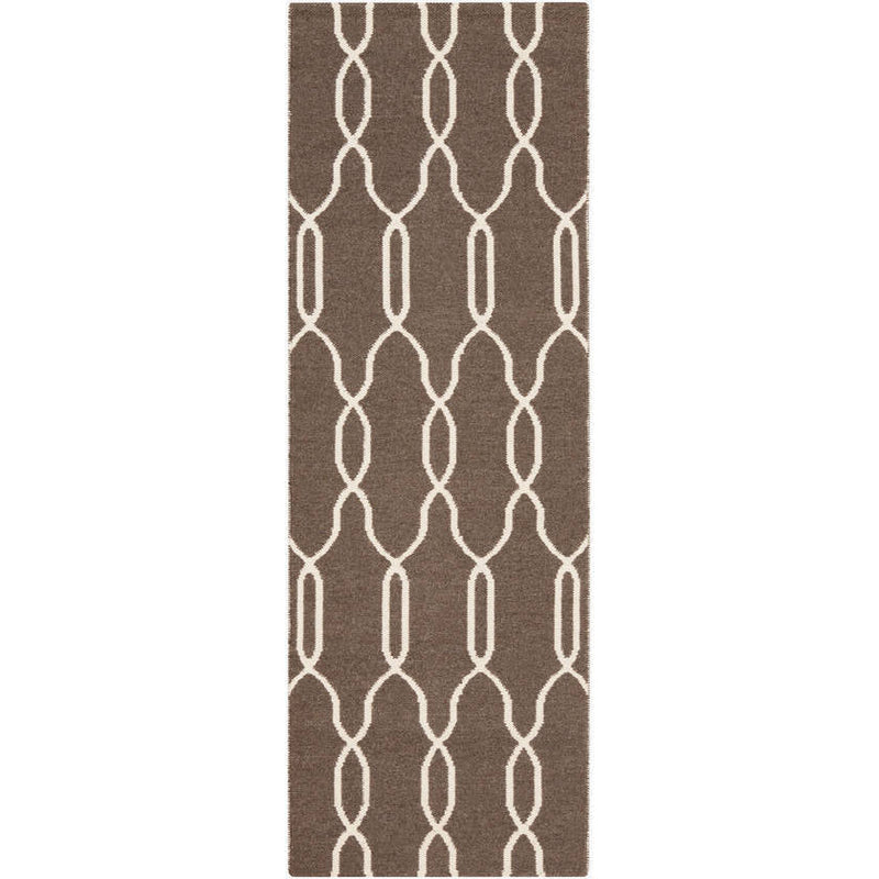 Homewood Modern Dark Brown Area Rug