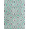 Holyoke Modern Ivory/Emerald Area Rug
