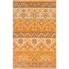 Claudette Rustic Bright Orange Area Rug