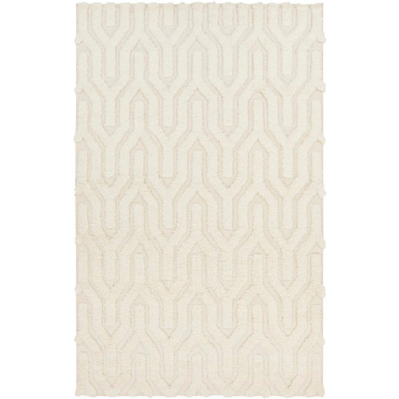 Huslia Modern Ivory Area Rug