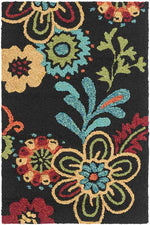 Tallys Cottage Black Area Rug