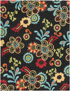 Tallys Cottage Black Area Rug