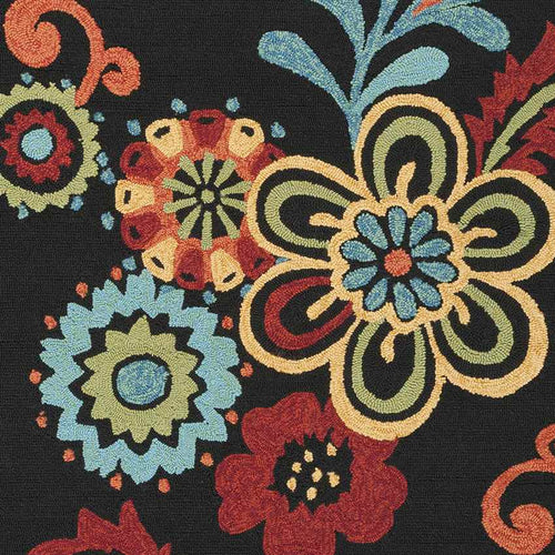 Tallys Cottage Black Area Rug