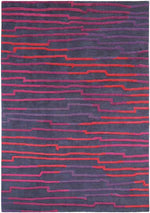 Keiser Modern Red/Magenta Area Rug