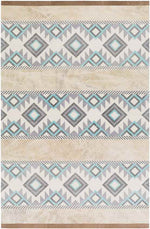 Kingsburg Modern Aqua Area Rug