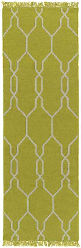 Tange Modern Bright Yellow/White Area Rug