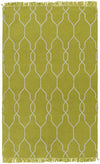 Tange Modern Bright Yellow/White Area Rug