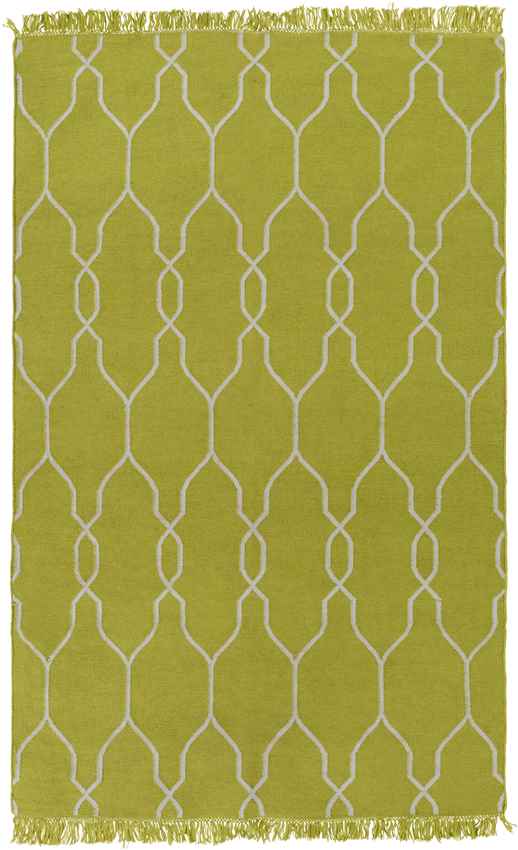 Tange Modern Bright Yellow/White Area Rug