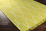Tange Modern Bright Yellow/White Area Rug