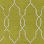 Tange Modern Bright Yellow/White Area Rug