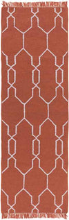 Tange Modern Burnt Orange Area Rug