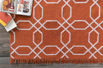 Knoxville Modern Rust/Ivory Area Rug