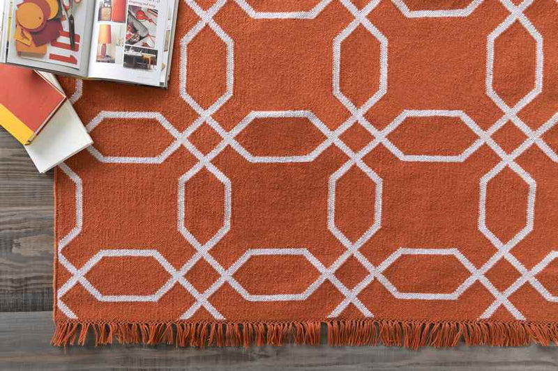 Knoxville Modern Rust/Ivory Area Rug