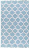 Kobuk Modern Sky Blue/Ivory Area Rug