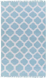Kobuk Modern Sky Blue/Ivory Area Rug