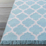 Kobuk Modern Sky Blue/Ivory Area Rug