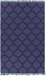 Kobuk Modern Navy/Violet Area Rug