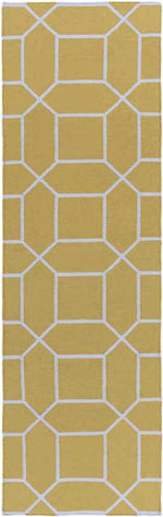 Ealing Modern Wheat/White Area Rug