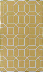Ealing Modern Wheat/White Area Rug