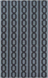 Lakeland Modern Denim/Black Area Rug