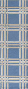 Lakeside Modern Bright Blue/Khaki Area Rug