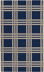 Lakeside Modern Blue/Beige Area Rug