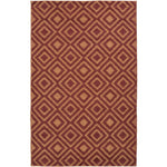 Lakeview Modern Burgundy Area Rug