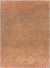 Laurens Modern Burnt Orange/Navy Area Rug