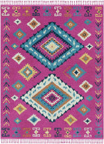 Termunten Global Navy/Sky Blue Area Rug