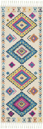Termunten Global Jute/Sisal Pink/Blue Area Rug