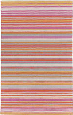 Oling Modern Pink/Orange/Mint Area Rug