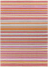 Oling Modern Pink/Orange/Mint Area Rug