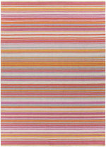Oling Modern Pink/Orange/Mint Area Rug