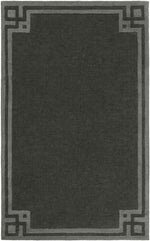 Lochbuie Modern Black Area Rug