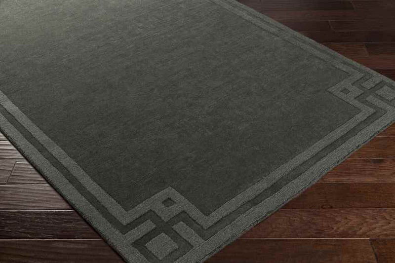 Lochbuie Modern Black Area Rug