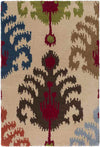 London Global Beige/Red/Blue Area Rug