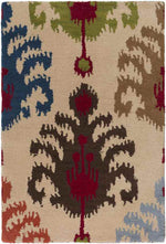 London Global Beige/Red/Blue Area Rug