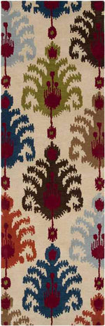 London Global Beige/Red/Blue Area Rug