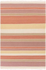 Wymondham Modern Rose/Burgundy Area Rug