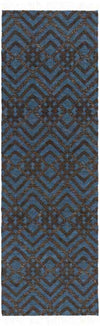 Meeker Modern Cream/Dark Blue Area Rug