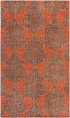 Memphis Global Coral/Charcoal Area Rug