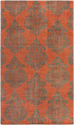 Memphis Global Coral/Charcoal Area Rug