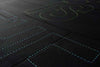 Mendota Modern Black/Pink Area Rug
