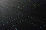Mendota Modern Black/Pink Area Rug