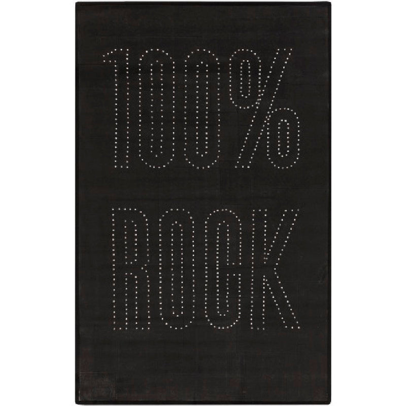 Menifee Modern Black/Metalic/Silver Area Rug