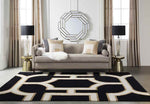 Axbridge Modern Black Area Rug